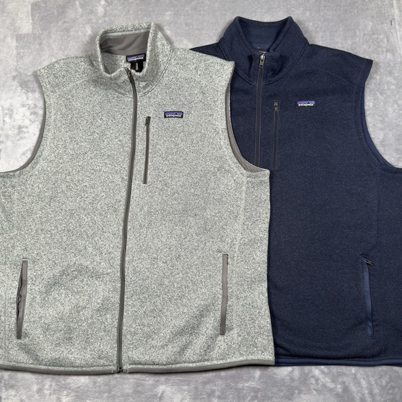 Patagonia Better Sweater Vest Mens 2XL Fleece Full Zip Outdoor LOT OF 2 *READ* - Picture 1 of 15